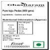 Ghasitaram Gifts Indian Sweets - Pure kaju Pedas(800 GMS) view 2