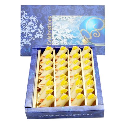 Ghasitaram Gifts Sweets - Pure Kaju Roll (800 GMS)