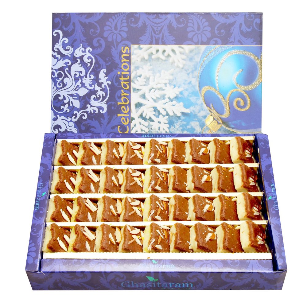 Ghasitaram Gifts Indian Sweets - Chocolate Barfi 800 GMS