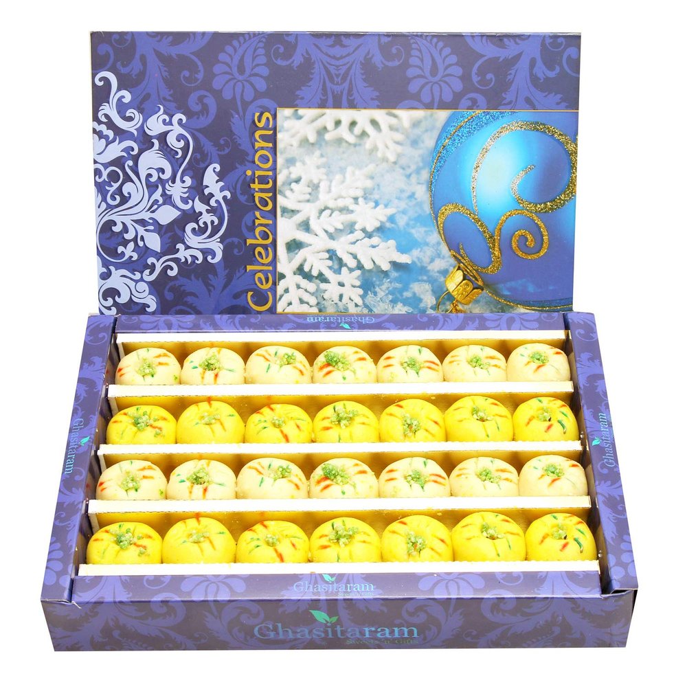 Ghasitaram Gifts Indian Sweets - Mawa Peda (Kesar) (800 GMS)