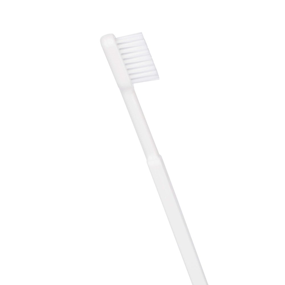 CALIQUO Organic Plastic Toothbrush with Refillable Head, Environmentally Friendly Than a Bamboo Toothbrush, Made from Castor Oil, White, Soft Version