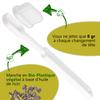CALIQUO Organic Plastic Toothbrush with Refillable Head, Environmentally Friendly Than a Bamboo Toothbrush, Made from Castor Oil, White, Soft Version view 2