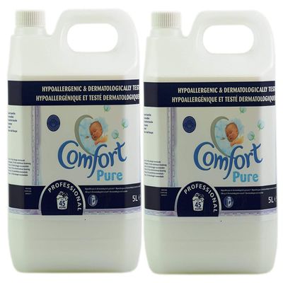 2x Comfort Pure 5L Professional Fabric Conditioner 90 Washes