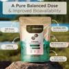 Chaga Mushroom Powder Supplement 100g | Pure Fruiting Body 10:1 High Strength Extract | 10% Beta-D Glucans | 10,000mg Raw Equivalent Per Serving | No Fillers | Antioxidants, Immunity & Cell Support view 4