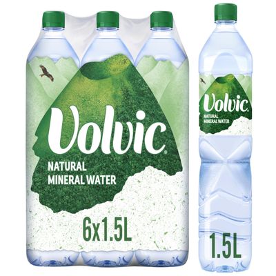 Volvic Still Natural Mineral Water 6 x 1.5L