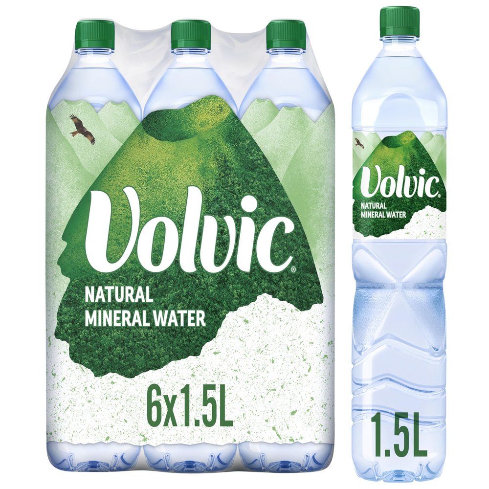 Volvic Still Natural Mineral Water 6 x 1.5L
