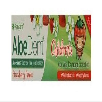 (Pack Of 4) Children's Strawberry Toothpaste - Fluoride Free | ALOE DENT