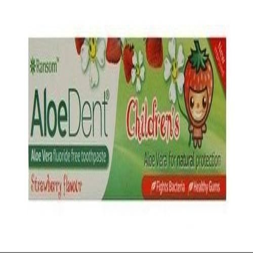 (Pack Of 4) Children's Strawberry Toothpaste - Fluoride Free | ALOE DENT