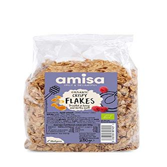 (Pack of 12) - Organic Spelt Crispy Spelt Flakes | AMISA/HILDEGARD