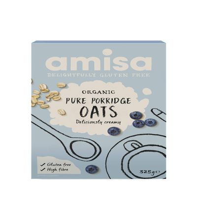 (Pack of 3) - Organic Gluten Free Pure Porridge Oats | AMISA/Hildegard