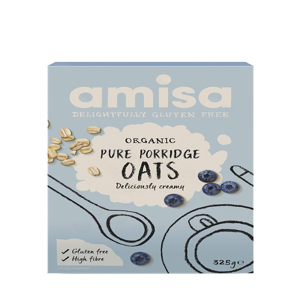 (Pack of 3) - Organic Gluten Free Pure Porridge Oats | AMISA/Hildegard
