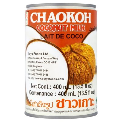 Chaokoh Coconut Milk 400 ml (Pack of 6)