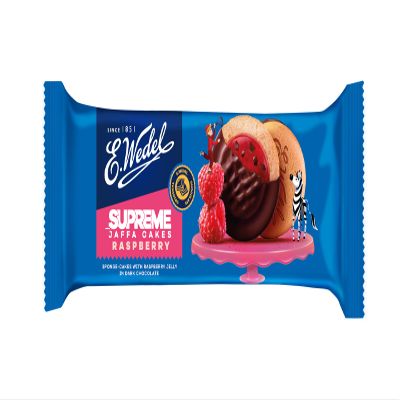 E.Wedel Supreme Raspberry Jaffa Cakes 147 g (Pack of 12)