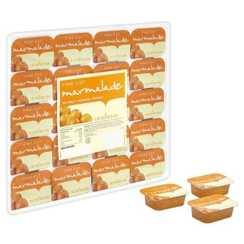 Lichfields Fine Cut Marmalade Individual Portions - 20 x 20gm by Unknown