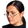Mini Brille - Mini Slim Metal Reading Glasses, Stainless Steel Frame (Black), Slim-Fit Aluminium Case, Slimline Reading Aid Men and Women +2.00 Magnification view 3