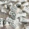 100 Personalised Silver Rings MINI Love Hearts Sweets - Our Wedding Day MR and MRS view 3