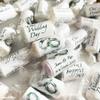 100 Personalised Silver Rings MINI Love Hearts Sweets - Our Wedding Day MR and MRS view 4