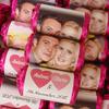 100 Personalised Photo MINI Love Hearts Sweets - Wedding / Engagement / Anniversary view 1