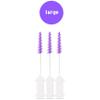 3x Wisdom Clean Between Interdental Brushes - Pack of 20 - Size Large Purple by Wisdom by Judastice view 3