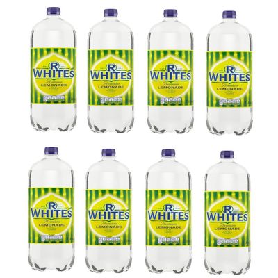 R Whites Lemonade 2L x 8 Total 16 Litre