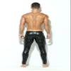 niceprice Latex Men's Leggings Leather Look Tight Leather Trousers Stretch Pants Black - Black - S/M view 2