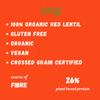 Felicia Gluten Free Organic Red Lentil Sedanini Pasta 250 G view 3