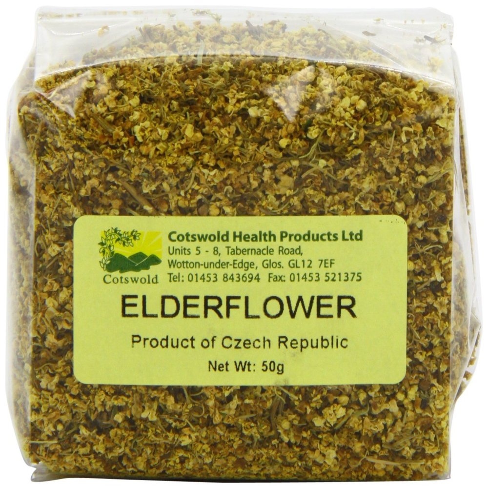 (3 PACK) - Cotswold Health Products - Elderflower Tea | 50g | 3 PACK BUNDLE by COTSWOLD HEALTH PRODUCTS