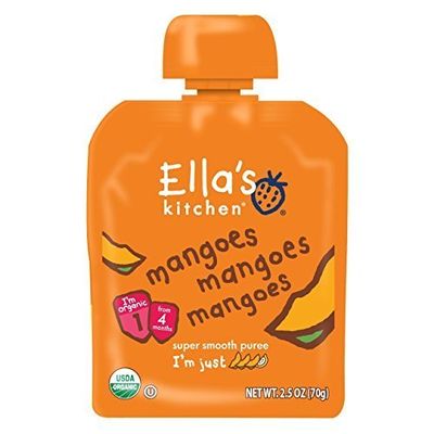 (6 PACK) - Ellas Kitchen - First Taste - Mangoes | 70g | 6 PACK BUNDLE by ELLA'S KITCHEN (VEGETARIAN)