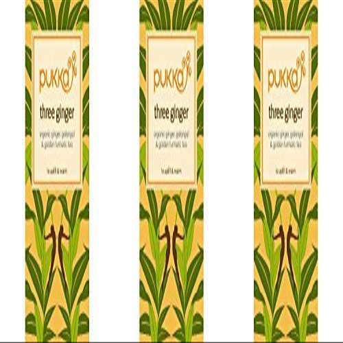 (3 PACK) - Pukka Herbs - Triple Ginger Tea | 20 sachet | 3 PACK BUNDLE by PUKKA HERBAL AYURVEDA