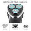 Bauer Professional 38780 Mens Electric Shaver/Three Flexible Rotary Heads/Ergonomic Grip/Pop-Up Sideburn Trimmer/Cordless & Rechargeable/Head, Face & Body Shaver view 3