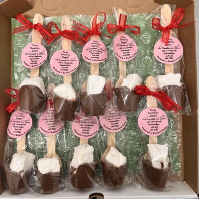 40 Hot Chocolates on a Spoon (Milk marshmallow)