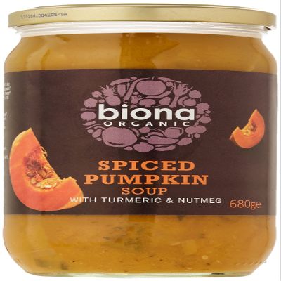 Biona Organic Spiced Pumpkin Soup 680g (Pack of 3