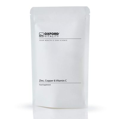Zinc, Copper & Vitamin C Tablets | General Health & Hair, Skin and Nails | Oxford Vitality