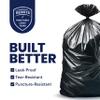 Plasticplace Contractor Trash Bags 55-60 Gallon  6.0 Mil  Black Heavy Duty Garbage Bag  36 x 58 (20 Count) (CON55X620A) view 2