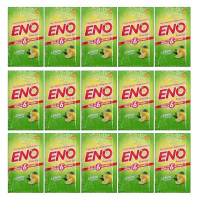 15 X Eno Fruit Salt Lemon Flavour 5 Gram each