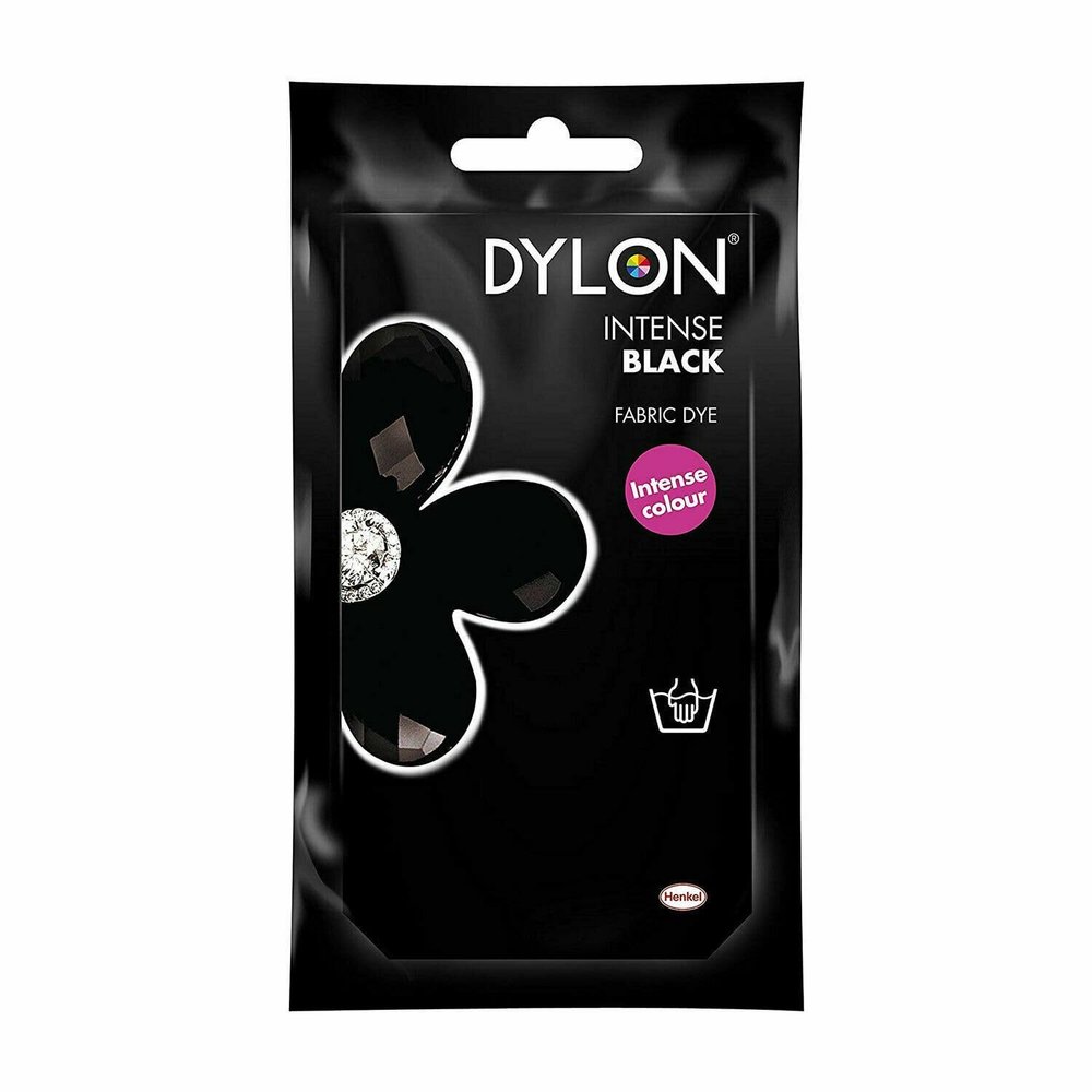 Dylon Velvet Black Hand Fabric Dye 1.76 Oz (50g) Great Britain's leading Fabric Dye! by Dylon