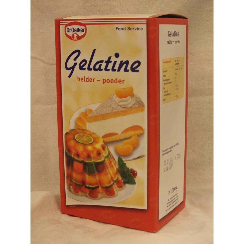 Dr. Oetker Gelatine Poeder Helder Clear Gelatin Powder 1000g