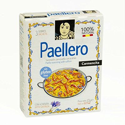 Carmencita 100% Natural Paella Spice Mix 3 sachets