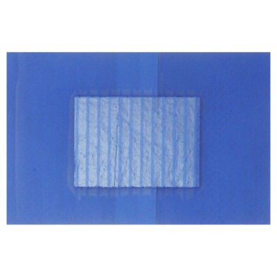 10 Pack of QUALICARE Premium Ultra Thin Blue Catering First AID Wound Cut Large PLASTERS DRESSINGS 5CM X 7.2CM