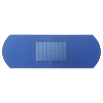 10 Pack of QUALICARE Premium Ultra Thin Blue Catering First AID Wound Cut Medium PLASTERS DRESSINGS 2.5CM X 7.2CM