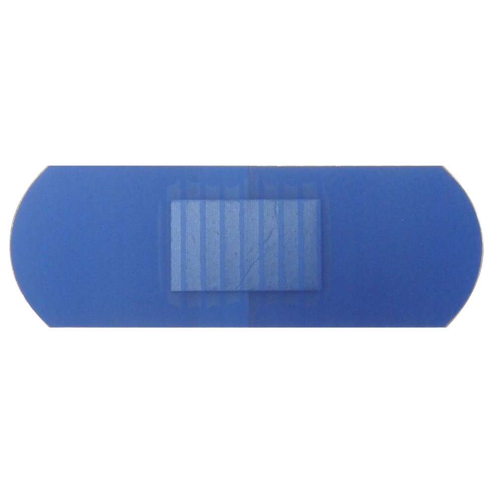 10 Pack of QUALICARE Premium Ultra Thin Blue Catering First AID Wound Cut Medium PLASTERS DRESSINGS 2.5CM X 7.2CM