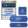 1 PACK OF 20 ASSORTED QUALICARE PREMIUM ULTRA THIN BLUE CATERING FIRST AID KIT WOUND CUT PLASTERS DRESSINGS view 1