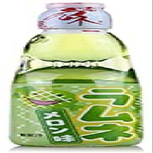 Hatakosen Ramune Soda - Melon Flavour 200ml