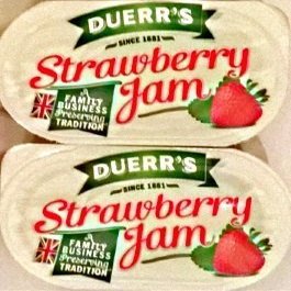 96 Duerr's Strawberry Jam Individual Portions