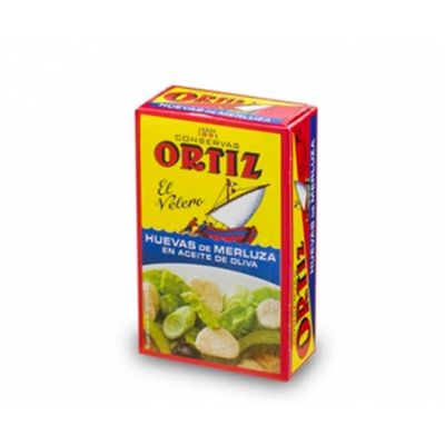 Ortiz, Hake Roe in Olive Oil, from Spain, Huevas de Merluza en Aceite de Oliva, 110g
