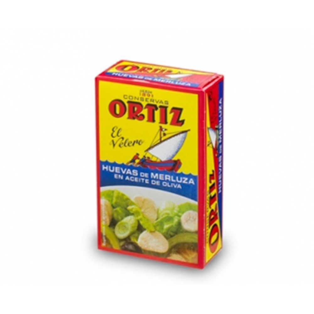 Ortiz, Hake Roe in Olive Oil, from Spain, Huevas de Merluza en Aceite de Oliva, 110g