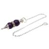 Harmonize Amethyst Double Ball Sphere Pendulum Dowsing Reiki Healing Stone Spiritual Gift view 1