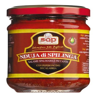 Artisan Italian | Nduja di Spilinga 180g jar - Pork meat spreadable - Sicilian Starter or perfect with your Pasta or Pizza -