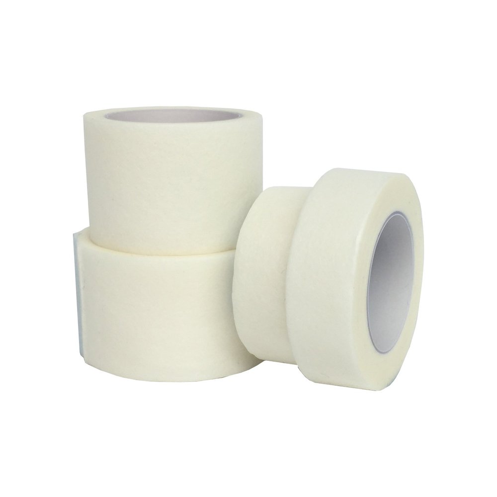 24 PACK OF QUALICARE HYPO-ALLERGENIC PROFESSIONAL SOFT FABRIC MEDICAL MICROPOROUS WHITE TAPE (1.25cm x 5m)