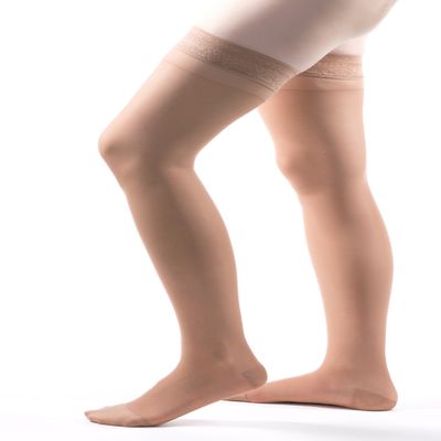 Allegro 20-30mmHg Essential 8 Sheer Thigh High Closed Toe Compression Hose